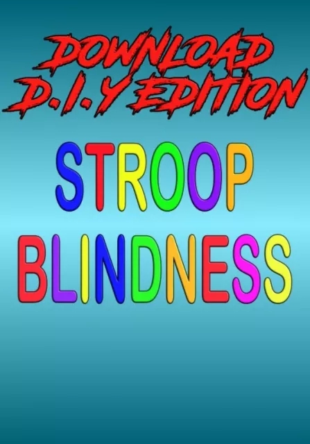 Stroop Blindness - DIY Download Edition by Black Cat Magic - Click Image to Close